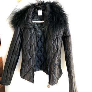 Patrizia Pepe Jacket with goat hair finish